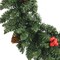 2 pcs Artificial Christmas Trees with Wreath Garland and LEDs